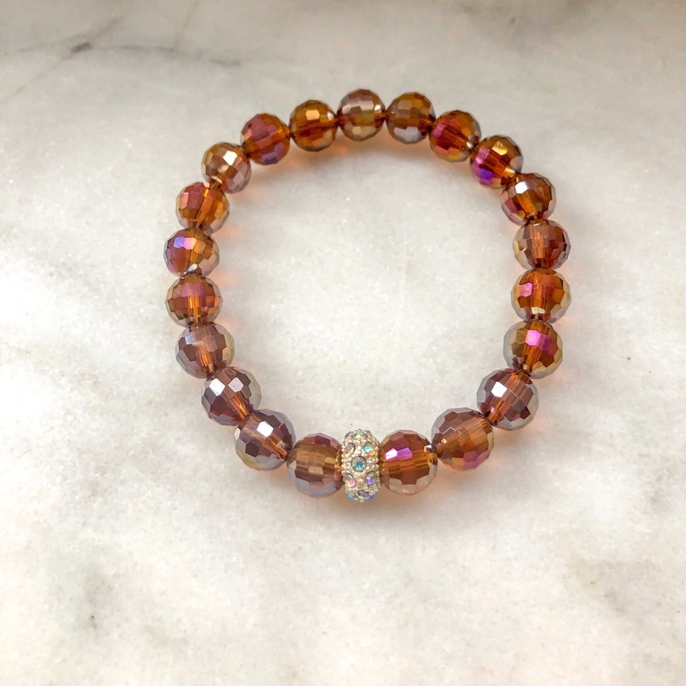 3 Piece Swarovski Bead Iridescent Bracelet Set - Picture 8 of 8